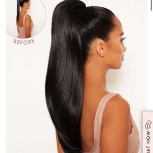 x1 Straight x1 Curly Ponytail Bundle NWOT